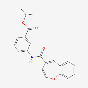 Propan-2-yl 3-[(1-benzoxepin-4-ylcarbonyl)amino]benzoate