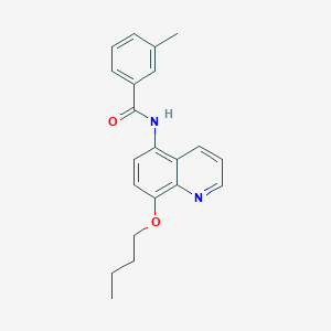 molecular formula C21H22N2O2 B11318212 N-(8-butoxyquinolin-5-yl)-3-methylbenzamide 