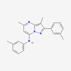 3,5-dimethyl-N,2-bis(3-methylphenyl)pyrazolo[1,5-a]pyrimidin-7-amine