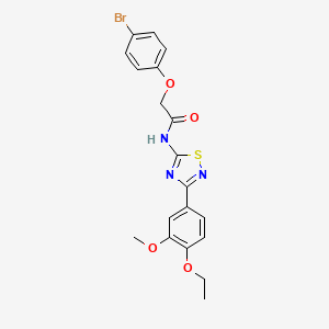 molecular formula C19H18BrN3O4S B11318243 2-(4-bromophenoxy)-N-[3-(4-ethoxy-3-methoxyphenyl)-1,2,4-thiadiazol-5-yl]acetamide 