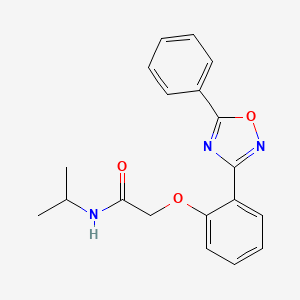 2-[2-(5-phenyl-1,2,4-oxadiazol-3-yl)phenoxy]-N-(propan-2-yl)acetamide