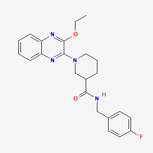 1-(3-ethoxyquinoxalin-2-yl)-N-(4-fluorobenzyl)piperidine-3-carboxamide