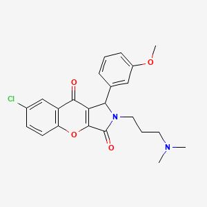 7-Chloro-2-[3-(dimethylamino)propyl]-1-(3-methoxyphenyl)-1,2-dihydrochromeno[2,3-c]pyrrole-3,9-dione