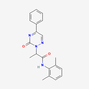 N-(2,6-dimethylphenyl)-2-(3-oxo-5-phenyl-1,2,4-triazin-2(3H)-yl)propanamide