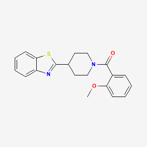 molecular formula C20H20N2O2S B11318291 Piperidine, 4-(2-benzothiazolyl)-1-(2-methoxybenzoyl)-(9CI) 