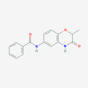 N-(2-methyl-3-oxo-3,4-dihydro-2H-1,4-benzoxazin-6-yl)benzamide