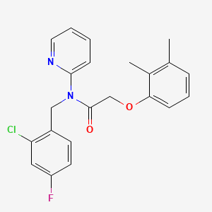 N-(2-chloro-4-fluorobenzyl)-2-(2,3-dimethylphenoxy)-N-(pyridin-2-yl)acetamide