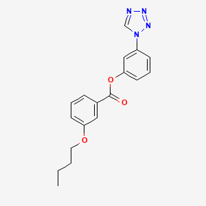 3-(1H-tetrazol-1-yl)phenyl 3-butoxybenzoate