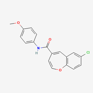 7-chloro-N-(4-methoxyphenyl)-1-benzoxepine-4-carboxamide