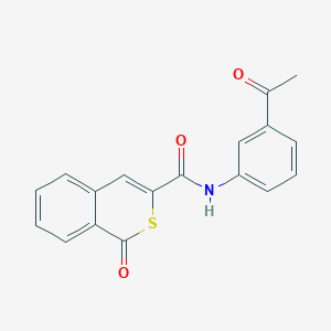 molecular formula C18H13NO3S B11318359 N-(3-acetylphenyl)-1-oxo-1H-isothiochromene-3-carboxamide 