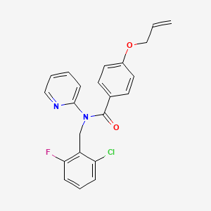 N-(2-chloro-6-fluorobenzyl)-4-(prop-2-en-1-yloxy)-N-(pyridin-2-yl)benzamide