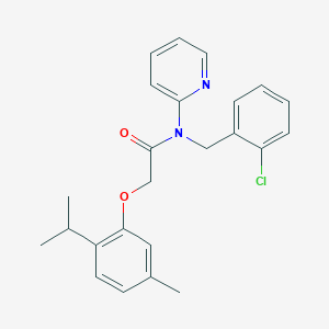 N-(2-chlorobenzyl)-2-[5-methyl-2-(propan-2-yl)phenoxy]-N-(pyridin-2-yl)acetamide