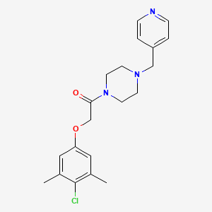 molecular formula C20H24ClN3O2 B11318449 2-(4-Chloro-3,5-dimethylphenoxy)-1-[4-(pyridin-4-ylmethyl)piperazin-1-yl]ethanone 