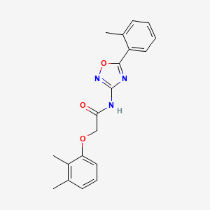 molecular formula C19H19N3O3 B11318463 2-(2,3-dimethylphenoxy)-N-[5-(2-methylphenyl)-1,2,4-oxadiazol-3-yl]acetamide 