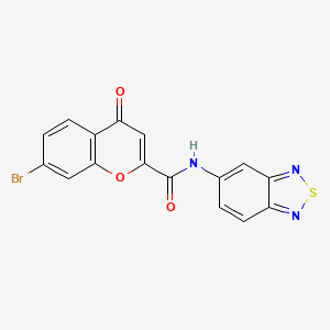 N-(2,1,3-benzothiadiazol-5-yl)-7-bromo-4-oxo-4H-chromene-2-carboxamide