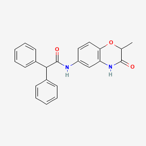 molecular formula C23H20N2O3 B11318499 N-(2-methyl-3-oxo-3,4-dihydro-2H-1,4-benzoxazin-6-yl)-2,2-diphenylacetamide 