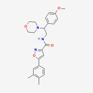 5-(3,4-dimethylphenyl)-N-[2-(4-methoxyphenyl)-2-(morpholin-4-yl)ethyl]-1,2-oxazole-3-carboxamide