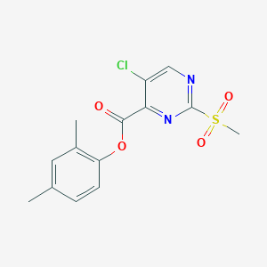 2,4-Dimethylphenyl 5-chloro-2-(methylsulfonyl)pyrimidine-4-carboxylate