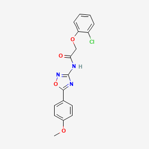 molecular formula C17H14ClN3O4 B11318504 2-(2-chlorophenoxy)-N-[5-(4-methoxyphenyl)-1,2,4-oxadiazol-3-yl]acetamide 