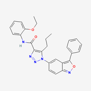 N-(2-ethoxyphenyl)-1-(3-phenyl-2,1-benzoxazol-5-yl)-5-propyl-1H-1,2,3-triazole-4-carboxamide