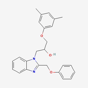 1-(3,5-dimethylphenoxy)-3-[2-(phenoxymethyl)-1H-benzimidazol-1-yl]propan-2-ol