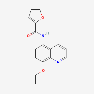 molecular formula C16H14N2O3 B11318579 N-(8-ethoxyquinolin-5-yl)furan-2-carboxamide 