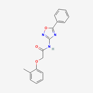 molecular formula C17H15N3O3 B11318594 2-(2-methylphenoxy)-N-(5-phenyl-1,2,4-oxadiazol-3-yl)acetamide 