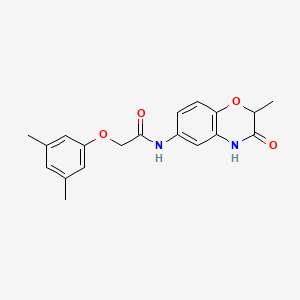 molecular formula C19H20N2O4 B11318603 2-(3,5-dimethylphenoxy)-N-(2-methyl-3-oxo-3,4-dihydro-2H-1,4-benzoxazin-6-yl)acetamide 