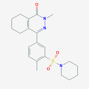 2-methyl-4-[4-methyl-3-(piperidin-1-ylsulfonyl)phenyl]-5,6,7,8-tetrahydrophthalazin-1(2H)-one