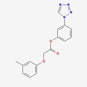 3-(1H-tetrazol-1-yl)phenyl (3-methylphenoxy)acetate