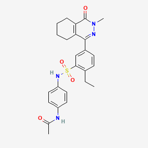 N-[4-({[2-ethyl-5-(3-methyl-4-oxo-3,4,5,6,7,8-hexahydrophthalazin-1-yl)phenyl]sulfonyl}amino)phenyl]acetamide