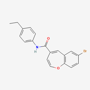 7-bromo-N-(4-ethylphenyl)-1-benzoxepine-4-carboxamide