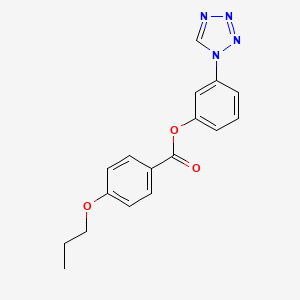 3-(1H-tetrazol-1-yl)phenyl 4-propoxybenzoate