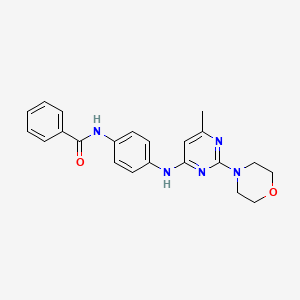 N-(4-((6-methyl-2-morpholinopyrimidin-4-yl)amino)phenyl)benzamide