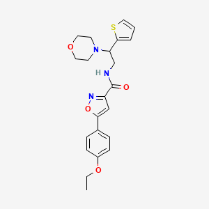 5-(4-ethoxyphenyl)-N-[2-(morpholin-4-yl)-2-(thiophen-2-yl)ethyl]-1,2-oxazole-3-carboxamide