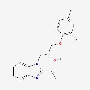 1-(2,4-dimethylphenoxy)-3-(2-ethyl-1H-benzimidazol-1-yl)propan-2-ol