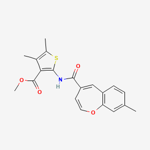 molecular formula C20H19NO4S B11318726 Methyl 4,5-dimethyl-2-{[(8-methyl-1-benzoxepin-4-yl)carbonyl]amino}thiophene-3-carboxylate 