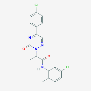 N-(5-chloro-2-methylphenyl)-2-[5-(4-chlorophenyl)-3-oxo-1,2,4-triazin-2(3H)-yl]propanamide