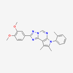 2-(3,4-dimethoxyphenyl)-8,9-dimethyl-7-(2-methylphenyl)-7H-pyrrolo[3,2-e][1,2,4]triazolo[1,5-c]pyrimidine