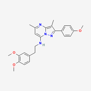 N-[2-(3,4-dimethoxyphenyl)ethyl]-2-(4-methoxyphenyl)-3,5-dimethylpyrazolo[1,5-a]pyrimidin-7-amine