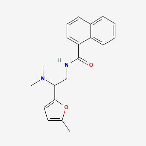 molecular formula C20H22N2O2 B11318933 N-[2-(dimethylamino)-2-(5-methylfuran-2-yl)ethyl]naphthalene-1-carboxamide 