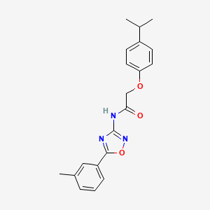 N-[5-(3-methylphenyl)-1,2,4-oxadiazol-3-yl]-2-[4-(propan-2-yl)phenoxy]acetamide