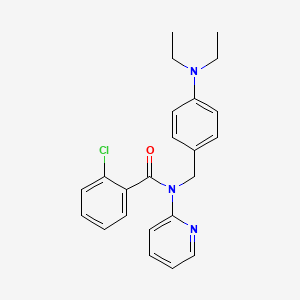 2-chloro-N-[4-(diethylamino)benzyl]-N-(pyridin-2-yl)benzamide