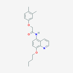 N-(8-butoxyquinolin-5-yl)-2-(3,4-dimethylphenoxy)acetamide