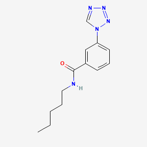 molecular formula C13H17N5O B11319111 N-pentyl-3-(1H-tetrazol-1-yl)benzamide 