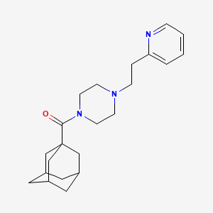 1-(Adamantane-1-carbonyl)-4-[2-(pyridin-2-YL)ethyl]piperazine