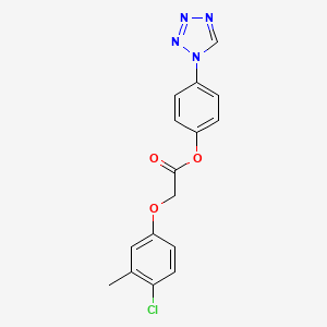 4-(1H-tetrazol-1-yl)phenyl (4-chloro-3-methylphenoxy)acetate