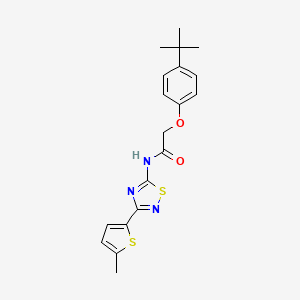 2-(4-tert-butylphenoxy)-N-[3-(5-methylthiophen-2-yl)-1,2,4-thiadiazol-5-yl]acetamide