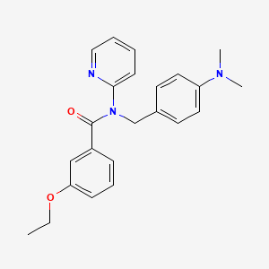 N-[4-(dimethylamino)benzyl]-3-ethoxy-N-(pyridin-2-yl)benzamide