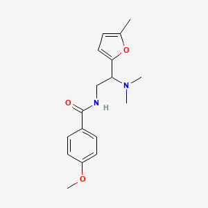 N-[2-(dimethylamino)-2-(5-methylfuran-2-yl)ethyl]-4-methoxybenzamide